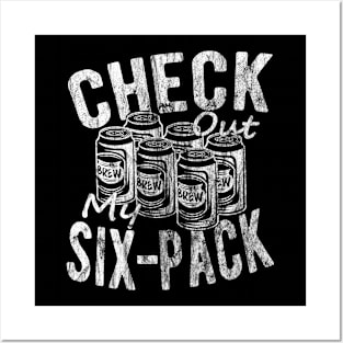 Check Out My Six Pack Beer - Funny Beer Lover Fitness Gift Posters and Art